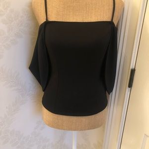 Black sexy off the shoulder blouse